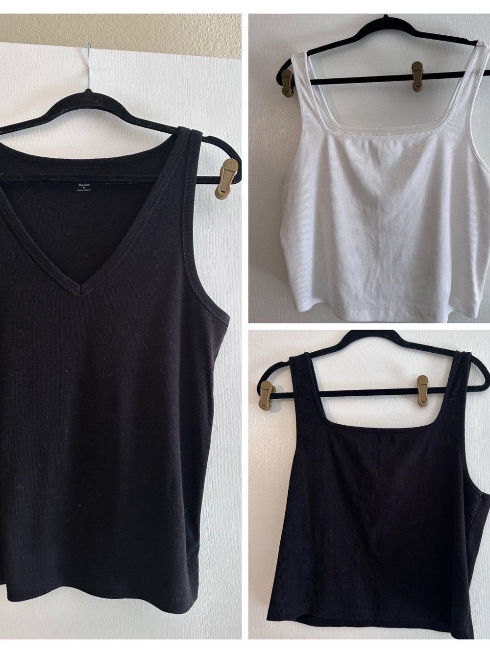 Old Navy Black & White Womens Tank Top Trio